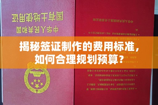 工农揭秘签证制作的费用标准，如何合理规划预算？