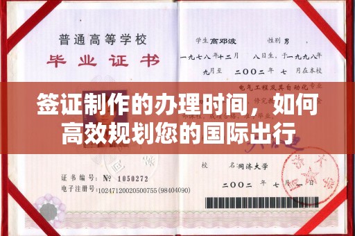 工农签证制作的办理时间，如何高效规划您的国际出行
