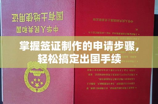 工农掌握签证制作的申请步骤，轻松搞定出国手续