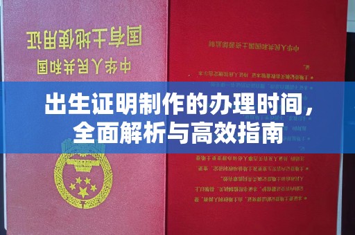 工农出生证明制作的办理时间，全面解析与高效指南